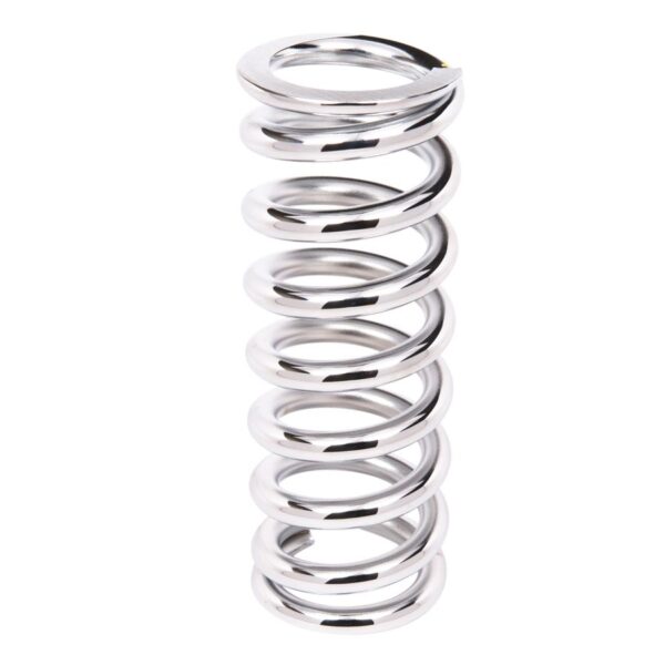 Aldan American Coil-Over-Spring, 200 lbs./in. Rate, 10 in. Length, 2.5 in. I.D. Chrome, Each