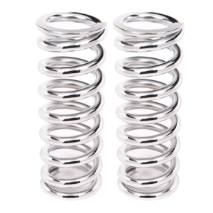 Aldan American Coil-Over-Spring, 250 lbs./in. Rate, 10 in. Length, 2.5 in. I.D. Chrome, Pair