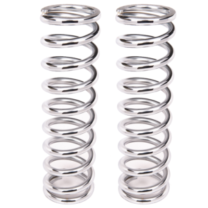 Aldan American Coil-Over-Spring, 140 lbs./in. Rate, 12 in. Length, 2.5 in. I.D. Chrome, Pair