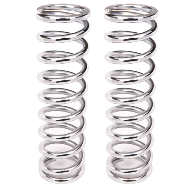 Aldan American Coil-Over-Spring, 180 lbs./in. Rate, 12 in. Length, 2.5 in. I.D. Chrome, Pair