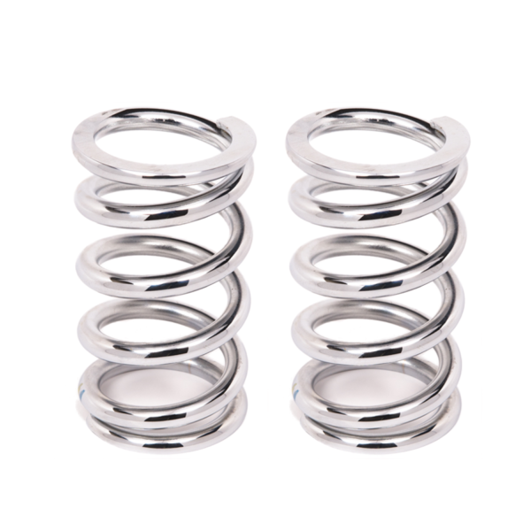 Aldan American Coil-Over-Spring, 650 lbs./in. Rate, 6 in. Length, 2.5 in. I.D. Chrome, Pair