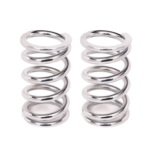 Aldan American Coil-Over-Spring, 350 lbs./in. Rate, 6 in. Length, 2.5 in. I.D. Chrome, Pair