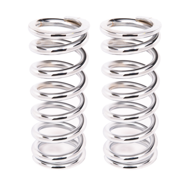 Aldan American Coil-Over-Spring, 200 lbs./in. Rate, 9 in. Length, 2.5 in. I.D. Chrome, Pair