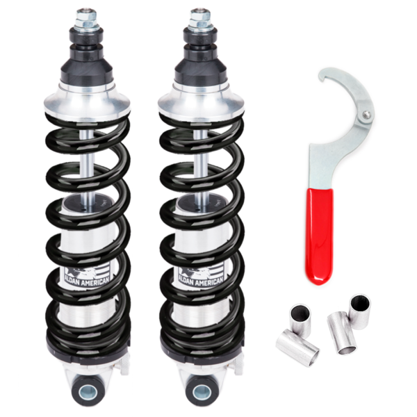 Aldan American Coil-Over Kit, SS Series, Single Adj. 14.50 in. Extended, Spring 550 lbs./in. BK